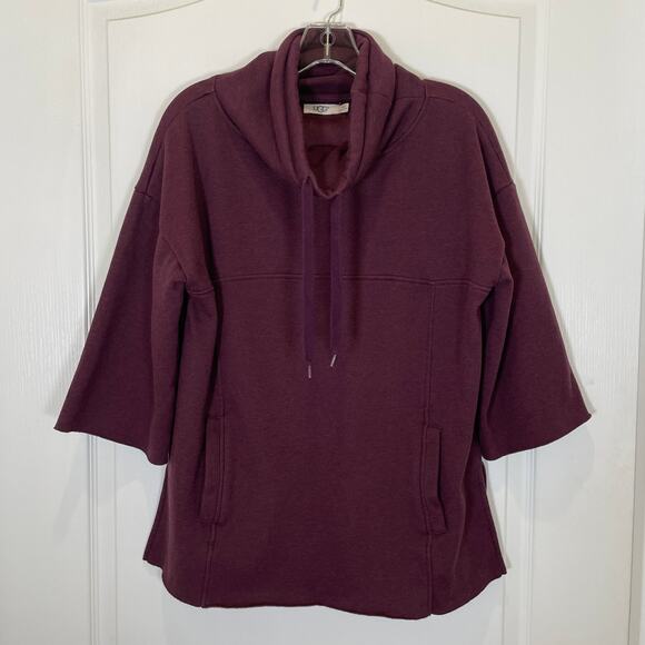 Ugg Astrid Poncho Sweatshirt Fleece Lined Pockets Cozy Cowl Neck XS / S - Picture 3 of 8